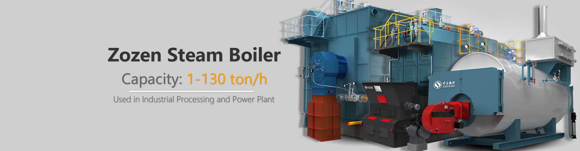 Steam boiler gas & oil fired